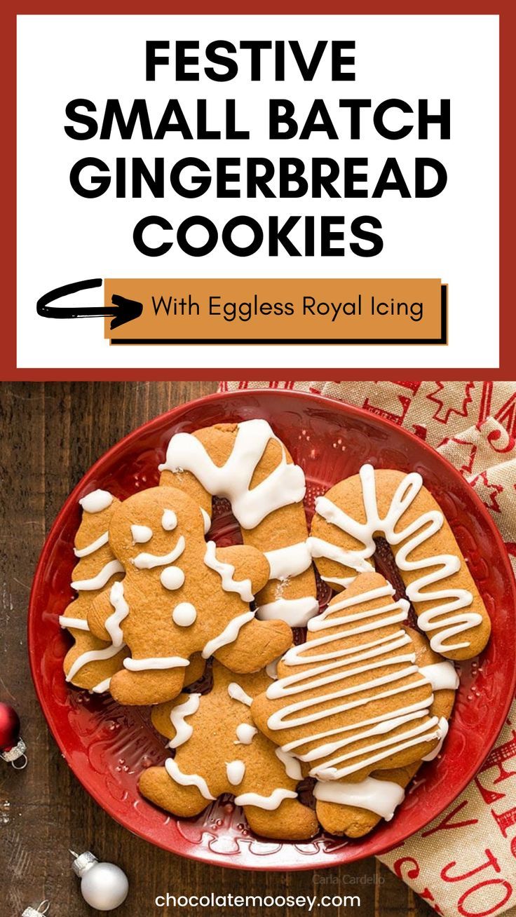 Easy Holiday Small Batch Gingerbread with Faux Royal Icing